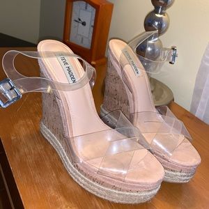 Steve Madden Wedge Heel in Clear